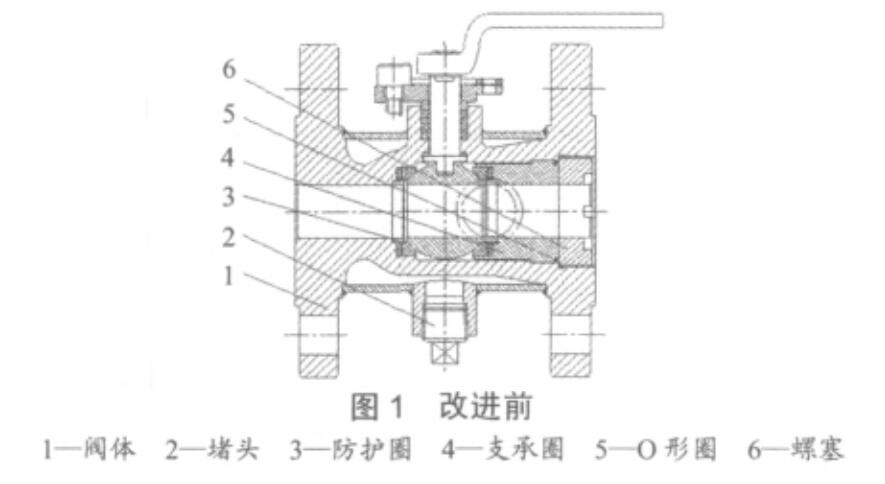 圖1保溫球閥改進前